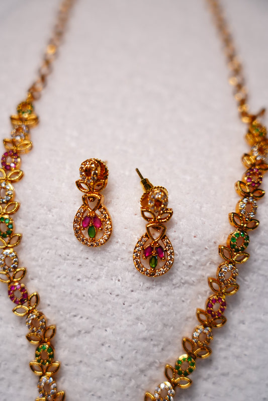Princess Antique Gold Jewellery Set or womens