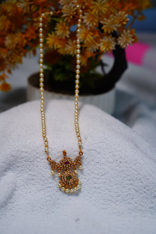 Adorned with premium quality pearls & gold plating
