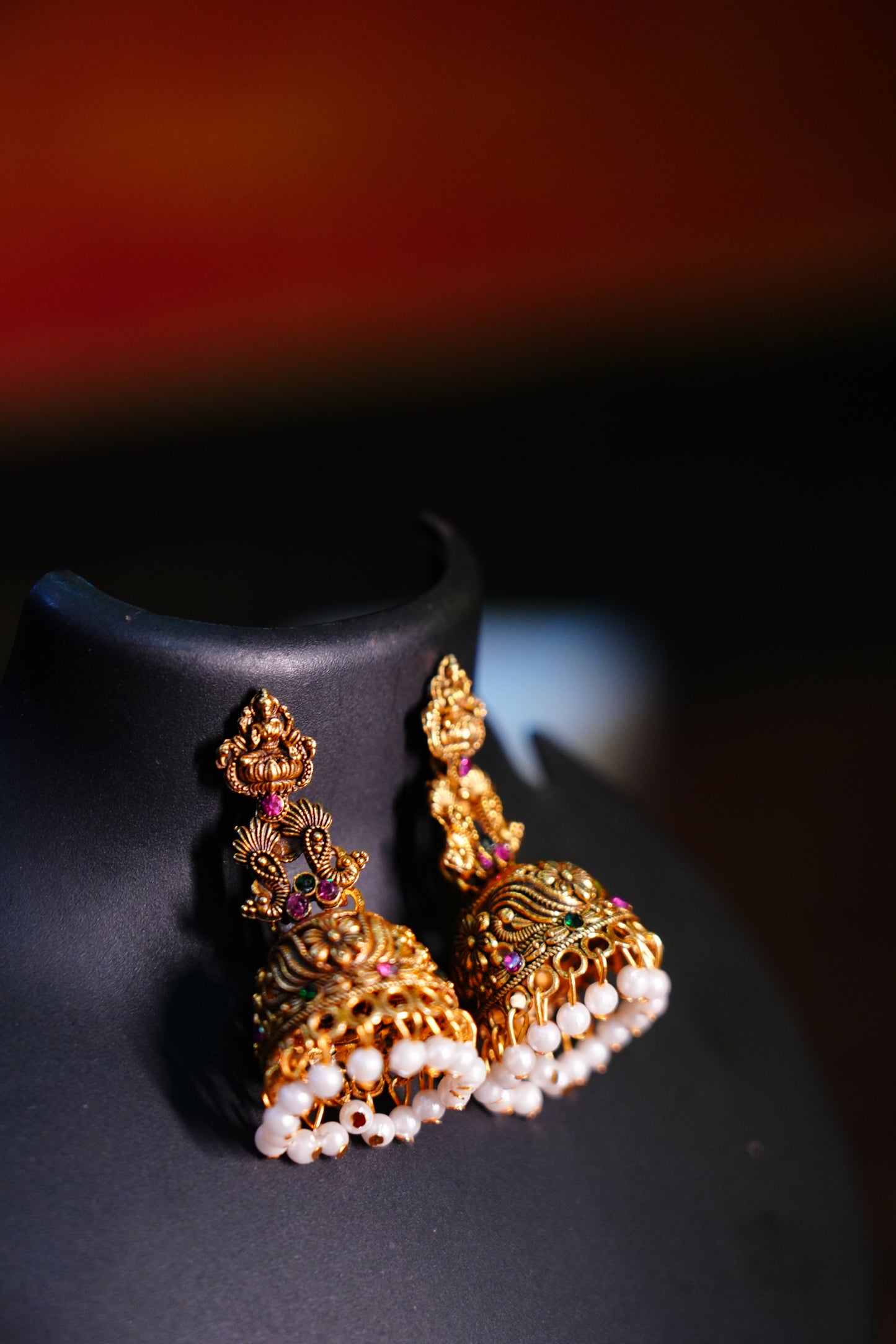 Ethnic South indian Temple jewellery Ear rings for girls women Earring Set