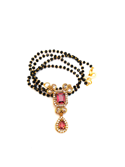 Classic Black Bead Chain for womens