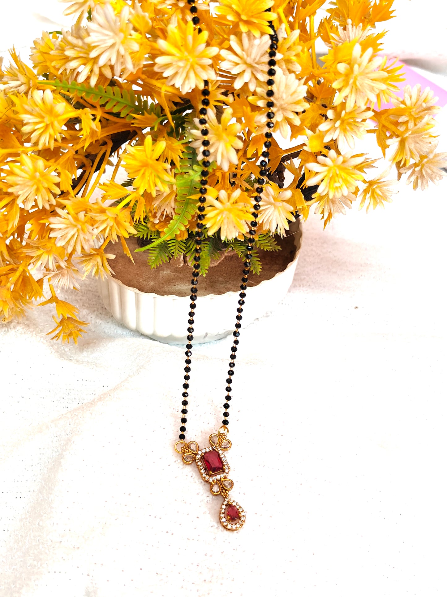 Classic Black Bead Chain for womens